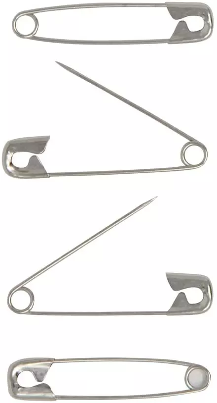 Solid Brass Safety Pins Assorted Size #00 & #0 - Dritz