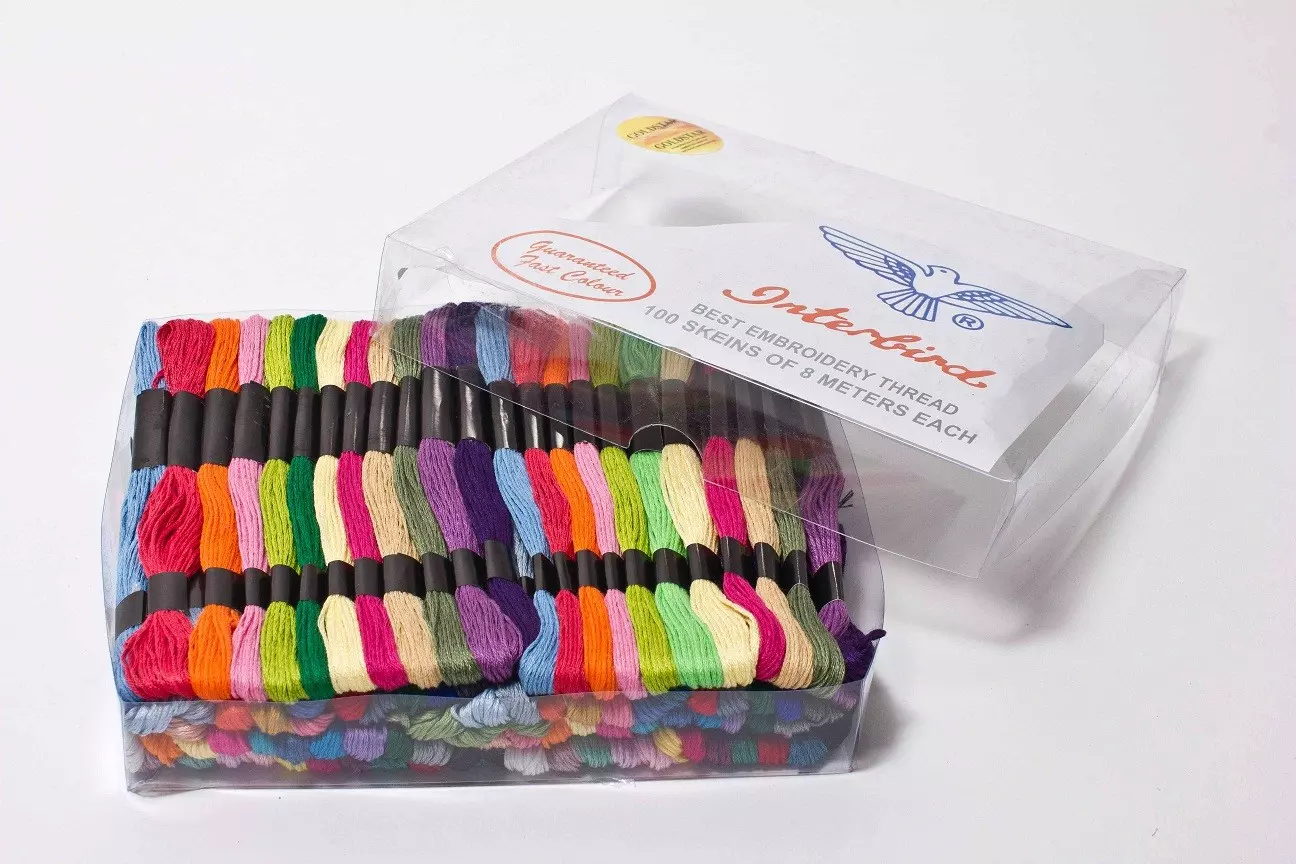 LIVAIA Embroidery Thread Set Cross Stitch Floss , 100 Colours