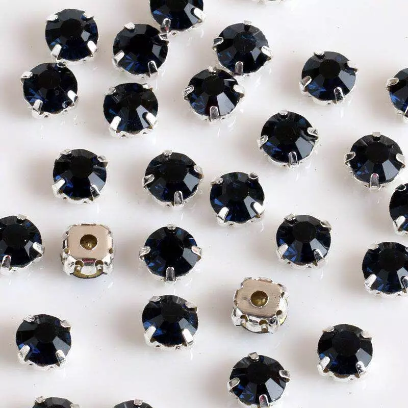 B176 Sew On Rhinestones 4mm 5mm Micro Mini Glass Faux Diamond Buttons – i  Sew For Doll