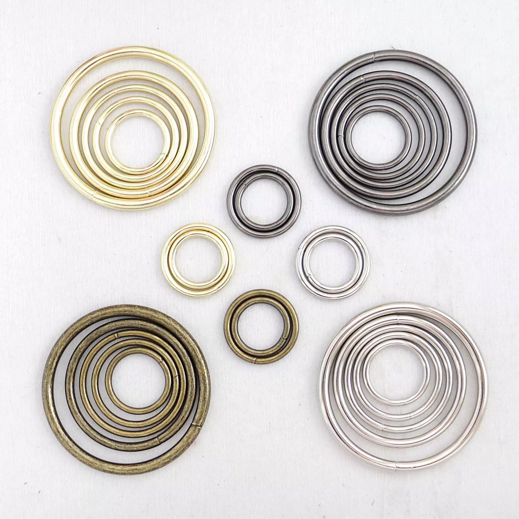 2 inch Gold Metal Rings for Crafts Bulk 