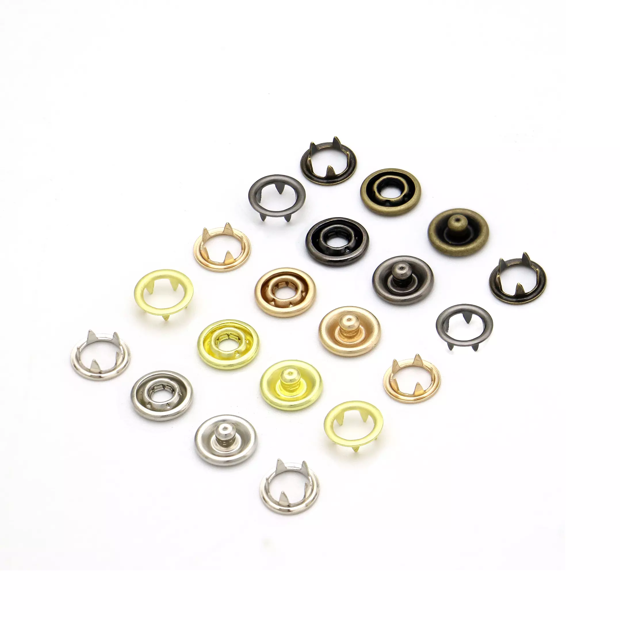 Open Ring Snap Fasteners Open-Ring Grip Snaps Prong Snaps Bebeto Snaps –  SnapS Tools