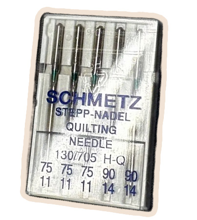 5 Sewing Machine Needles Groz Beckert 130/705 H-Q Quilting 90/14 Cotton  Size 14