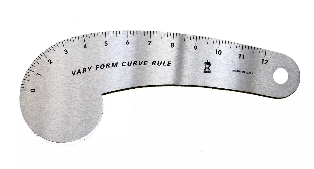 Fairgate 12-118 Vary Form 18 Inch Curve Rule, Staedtler Mars