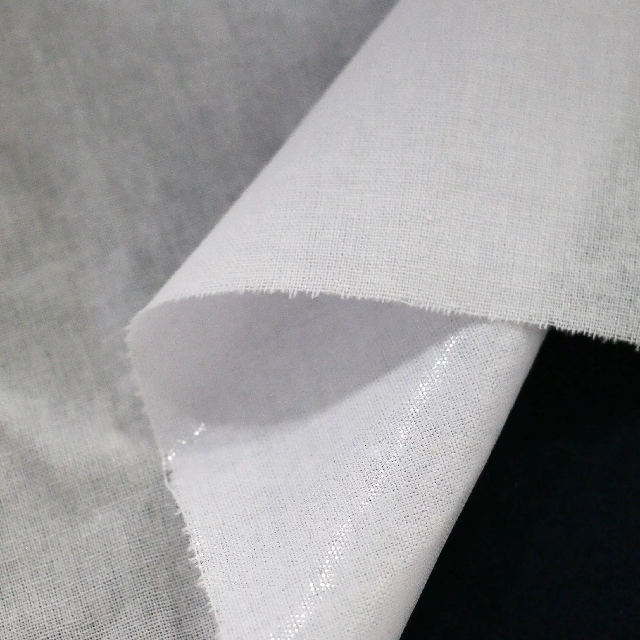 White Medium Weight Fusible Interfacing Fabric 60 wide x 3 yards  continuous.
