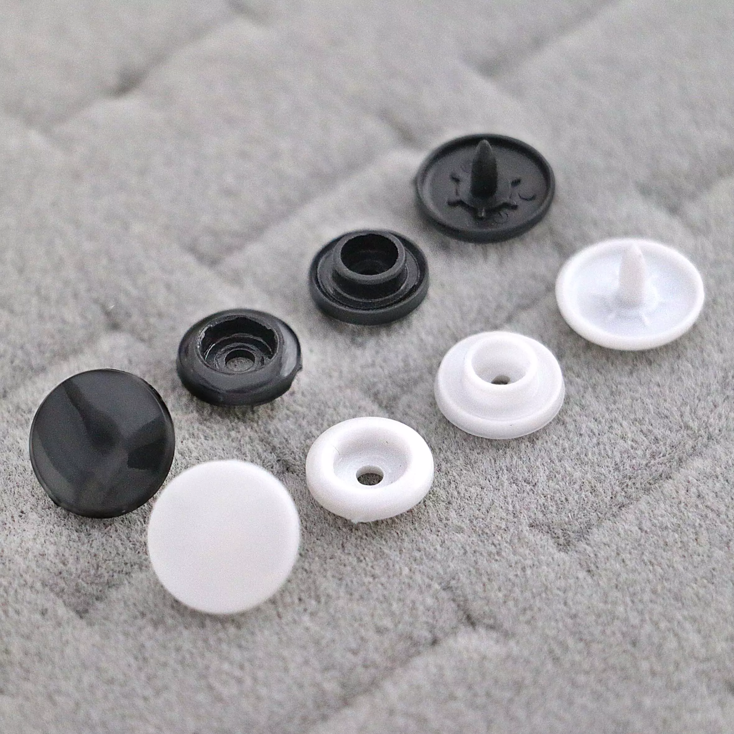  Plastic Snaps for Clothing,Snap Fasteners Buttons Size