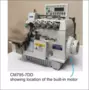 Consew CM795-7-DD 2 Needle 5 Thread High Speed Overlock Industrial Sewing Machine With Table and Servo Motor