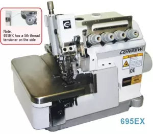 Consew 695EX High Speed Overlock Industrial Sewing Machine With Table and Servo Motor