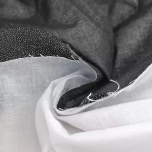 Interlining 100% Polyester 60wide by the Yard Black White