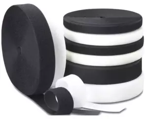VELCRO® Brand Sew On Tape Hook & Loop Strips For Fabric, Dressmaking Black  White