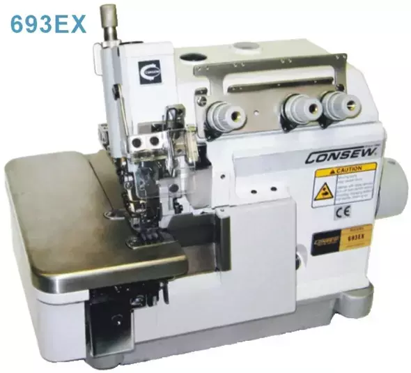 Consew 693EX High Speed Overlock Industrial Sewing Machine With Table and Servo Motor