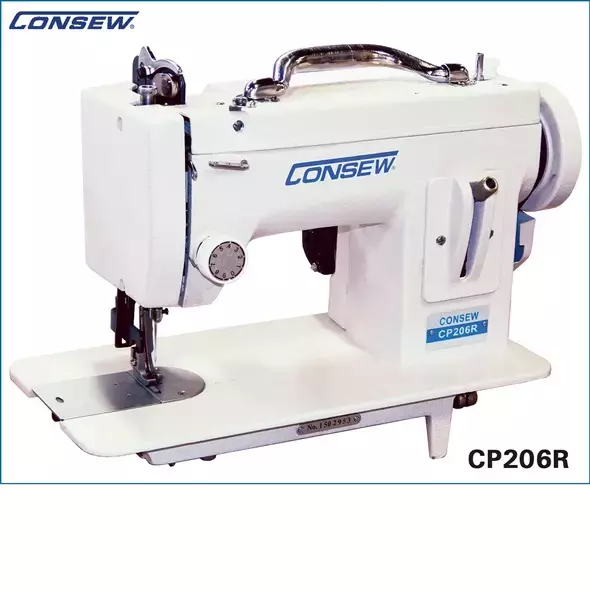 Consew CP206R Single Needle Drop Feed Walking Foot Lockstitch Industrial Sewing Machine 