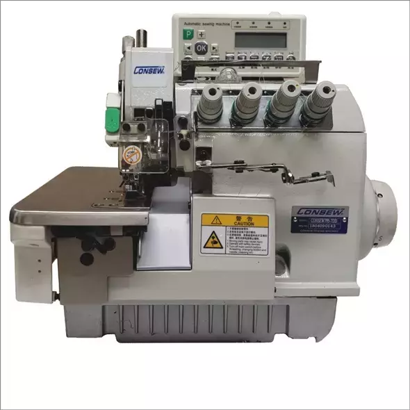 Consew CM795-7-DD 2 Needle 5 Thread High Speed Overlock Industrial Sewing Machine With Table and Servo Motor