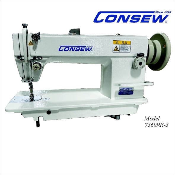 Consew 7360RB-3 Ultra High Speed Single Needle Drop Feed Lockstitch Machine with Automatic Lubrication, Reverse Feed, Japanese Components