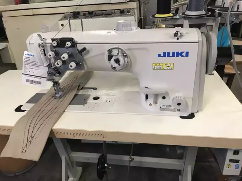 JUKI LU-2860ABS Double Needle Compound Walking Foot Semi-Dry