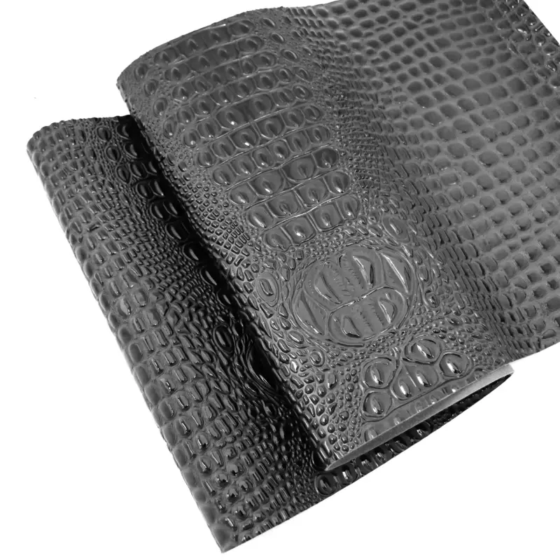 Snake Print Black & Grey - Marine Vinyl Faux Leather