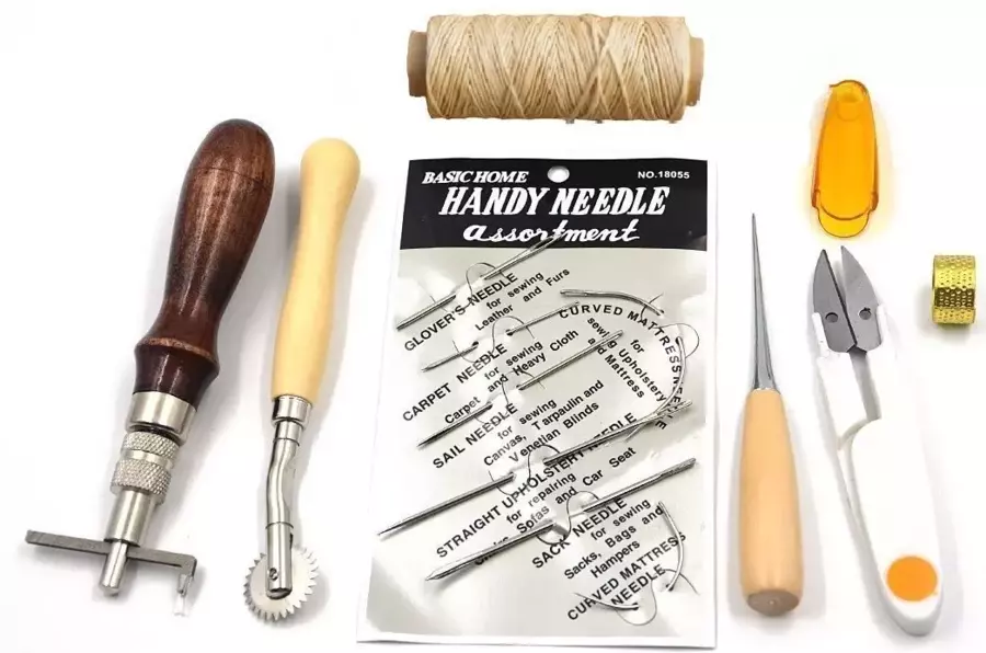 Hand Sewing Leather Tools Thread and Needles to Sew Leathercraft