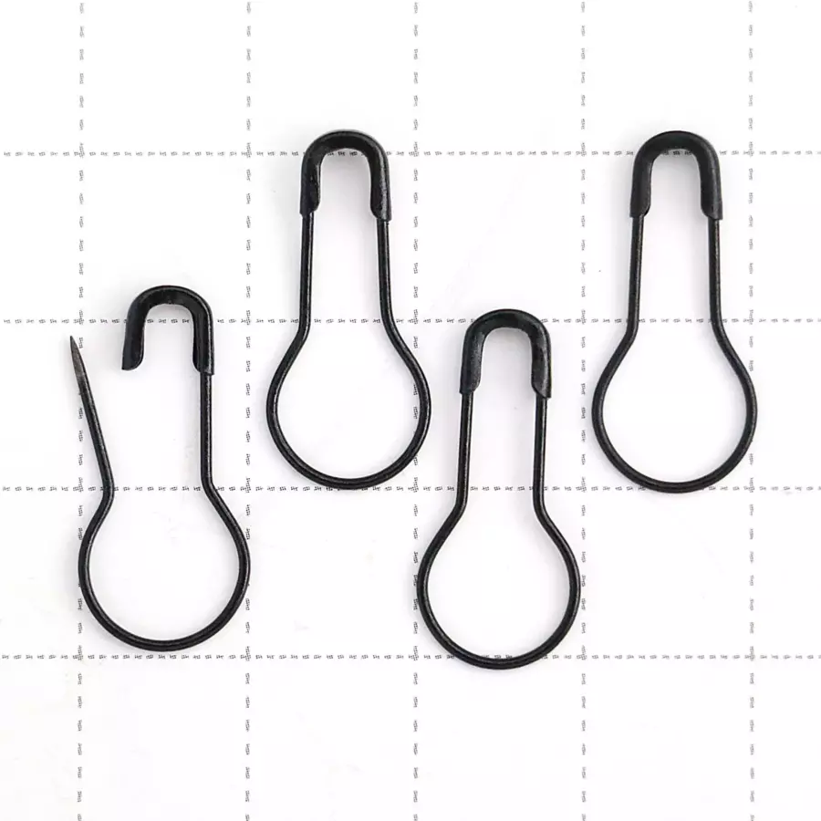 Loops & Threads Black Safety Pins - 50 ct