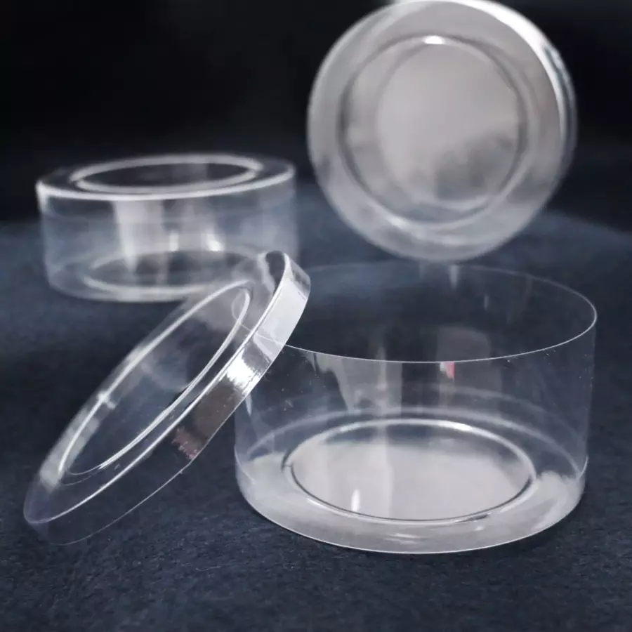 5/10/25pcs Clear Plastic Storage Boxes Small Round Containers For Jewelry  Pills
