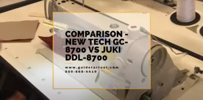 Juki DDL-8700-H Heavy-Weight High-Speed Single Needle Straight Lockstitch Industrial Sewing Machine with Table and Servo Motor