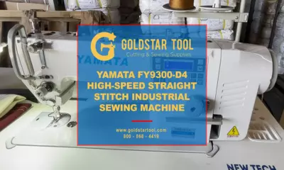 Product Showcase - Yamata FY9300-D4 High-Speed Straight Stitch Industrial Sewing Machine - Goldstartool.com - 800-868-4419